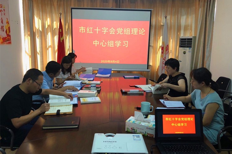 市红十字会召开党组理论学习中心组会议